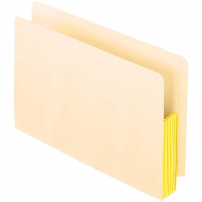 Pendaflex Straight Tab Cut Legal Expanding File - 8 1/2" (215.90 mm) x 14" (355.60 mm) - 5 1/4" (133.35 mm) Expansion - 10 Pocket(s) - Top Tab Position - 2 Plys - Paper, Paper Stock, Manila - Manila - 10 5 1/4 EXPANSION 100% RECYCLED RIP PROOF GUSSET