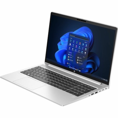 HP ProBook 450 G10 15.6" Notebook - Full HD - Intel Core i5 13th Gen i5-1334U - 8 GB - 256 GB SSD - English Keyboard - Pike Silver Plastic - Intel Chip - 1920 x 1080 - Windows 11 Pro - Intel Iris Xe Graphics - In-plane Switching (IPS) Technology - Front Camera/Webcam - 10.75 Hours Battery Run Time -  