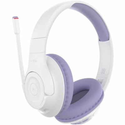 Belkin SoundForm Inspire Wireless Over-Ear Headset for Kids - Stereo - Mini-phone (3.5mm) - Wired/Wireless - Bluetooth - 30 ft (9.14 m) - Over-the-ear, On-ear - Binaural - Ear-cup - Lavender EAR HEADSET LAVENDER 