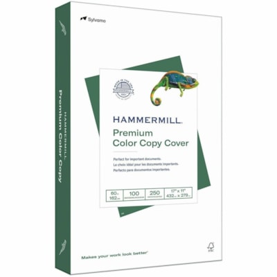 Hammermill - Papier de copie couleur 133202 - 100 Luminosité - 99% Opacité - 11 po (279,40 mm) x 17 po (431,80 mm) - 100 lb (45359,24 g) Poids de Base - 271 g/m² Grammage - Ultra lisse - Sustainable Forestry Initiative (SFI) - Sans bourrage, Sans acide - Blanc photo - 1500 Feuille 100LB LEDGER PHOTOWHITE FSC CERTIFIED ACID FREE