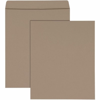 Grand & Toy - Enveloppes pour contenu lourd Grand & Toy, kraft, 15 po x 18 po, caisse de 100 - Envoi postal/expédition - largeur de 15 po (381 mm) x longueur de 18 po (457,20 mm) - Rabat gommé - Brun kraft - Papier Kraft - 100 / Carton BOUT OUVERT 100/PQT 40% FIBRES POST-CONSOMMATION