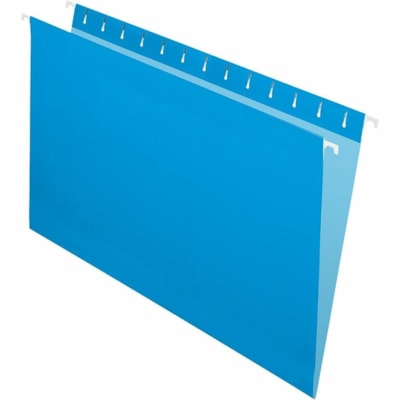 Grand & Toy Legal Recycled Hanging Folder - 8 1/2" (215.90 mm) x 14" (355.60 mm) - Blue - 10% Recycled - 25 / Unit 100% RECYC. 10% PCW SPECIALLY COATED RUNNERS HVYWEIGHT STOCK
