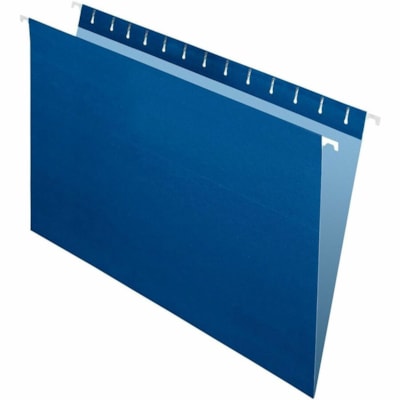 Grand & Toy Legal Recycled Hanging Folder - 8 1/2" (215.90 mm) x 14" (355.60 mm) - Navy - 10% Recycled - 25 / Unit 100% RECYC. 100% PCW SPECIALLY COATED RUNNERS HVYWEIGHT STOCK