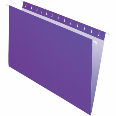 Grand & Toy Legal Recycled Hanging Folder - 8 1/2" (215.90 mm) x 14" (355.60 mm) - Violet - 10% Recycled - 25 / Unit 100% RECYC. 10% PCW SPECIALLY COATED RUNNERS HVYWEIGHT STOCK