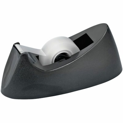 Grand & Toy Weighted Desktop Tape Dispenser - 1" (25.40 mm) Core - Refillable - Rubberized Base, Weighted Base, Non-skid Base, Durable, Impact Resistant, Non-slip Base, Scratch Resistant - Plastic - Black - 1 Each REPLACED 97107 