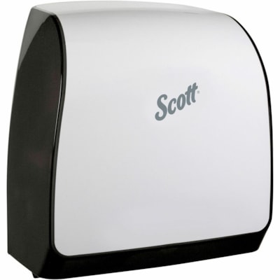 Scott - Distributeur de serviettes en papier Slimroll 47091 - Dispenser Blanc Sans contact - hauteur de 13 po (330,20 mm) x largeur de 12,70 po (322,58 mm) x profondeur de 7,20 po (182,88 mm) - Plastique - Anti-bactérien, Rechargeable, Style Contemporaire, Hygiénique, Compacte, Slim, R 12 63 PO X 16 13 PO X 10 2 PO 