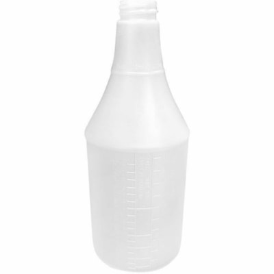 Globe Spray Bottles - 24 Oz With Graduations / White - Suitable For Industrial, Janitorial, Food Service, Healthcare - White - 1 WITH GRADUATIONS 24OZ CAPACITY HIGH DENSITY POLYETHYLENE