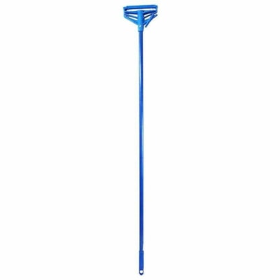 Globe Quick Release Fiberglass Mop Handle - 54"L Fiberglass Handle / Blue - 54" (1371.60 mm) Length - Blue - Fiberglass - 1 QUICK RELEASE  HEAVY DUTY 