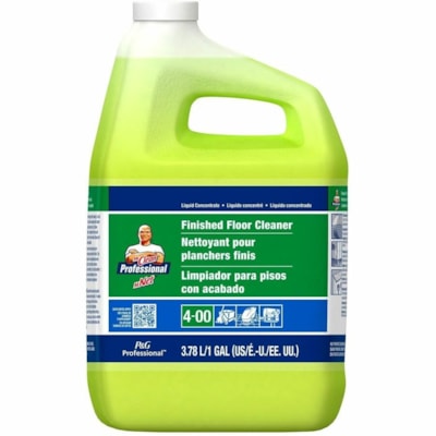 Mr. Clean Professional Floor Cleaner - For Multi Surface, Multipurpose - Concentrate - Liquid - 3.70 L - Yellow - 3 / Pack CLOSED LOOP 