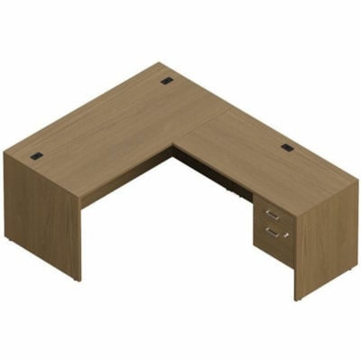 NEWLAND OTG POSTE TRAVAIL ACJ FORME L 2 TIROIRS - 60 X 78 PO 