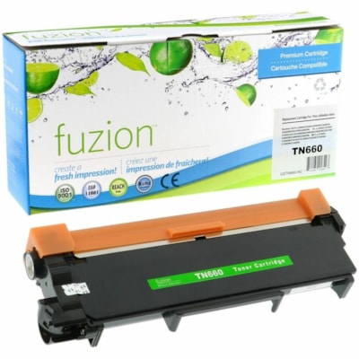 fuzion High Yield Laser Toner Cartridge TN630, TN660, 73400-00 - Black - 1 Each - 2600 COMP TNR BLACK 2600