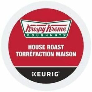 Krispy Kreme K-Cup House Roast Light Roast Coffee - Compatible with Keurig K-Cup Brewer - American, Regular - Light/Medium - K-Cup - Arabica, Classic - 30 / Box HOUSE ROAST 30/BOX LIGHT MEDIUM ROAST