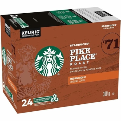 Starbucks® Coffee by NESCAFE - Pod Café 5000372913 - Compatible avec Brasseur K-Cup - Américaine - Moyen - Pod - Classique, Arabica, Amérique latine - 24 / boîte  