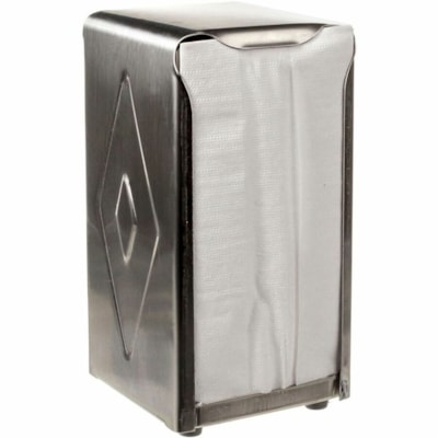 San Jamar Napkin Dispenser - Tall Fold - 150 x Napkin - Stainless Steel - Double-sided TALLFOLD JR. NAPKIN DISPENSER 