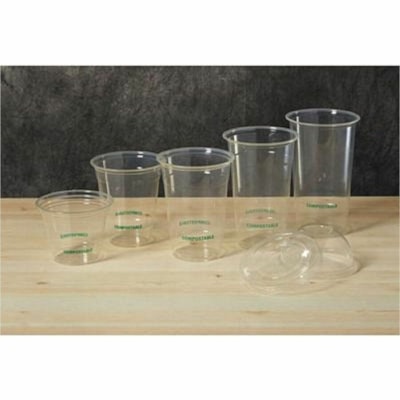 Eco Guardian 12 Oz Cup - 354.88 mL - Clear - Polylactic Acid (PLA) - Cold, Soft Drink, Juice - 50 / Pack PLA  COMPOSTABLE 50PK 