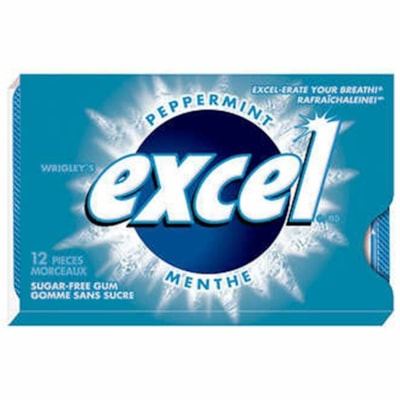 Chewing gum ExcelWrigley - Menthe - 12 emballage - 12 / boîte  