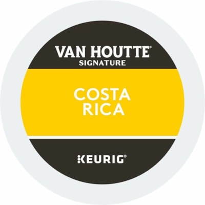 VAN HOUTTE K-Cup Costa Rica Light Roast Signature Coffee - Compatible with Keurig K-Cup Brewer - Regular, American - Light - K-Cup - Costa Rica - Kosher - 24 / Box  