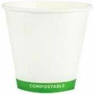 iECO 16 Oz Cup - 473.18 mL - White, Green - Polylactic Acid (PLA), Paper - 5/Carton - 100 / Pack 100/PK X 5PK/CS 