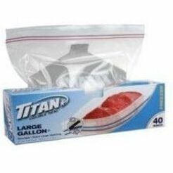 TITAN DBL Seal Frezzer Bag LG 40/PK x 10/Case - 40 / Pack 40 / PACK 