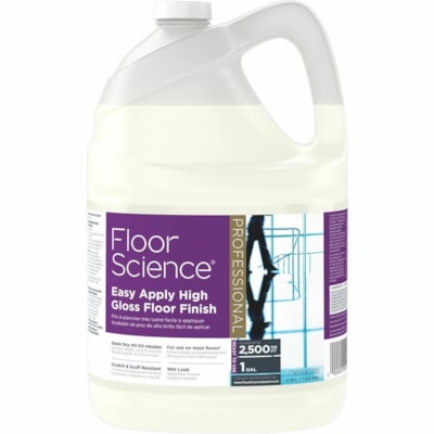 Diversey - Finition de plancher Floor Science - Pour Sol - Prêt à l'emploi - 3,79 L - 8,8 pH - Ammoniaque Arôme - Résistant aux rayures, Résistant aux éraflures, Séchage rapide - Blanc cassé - 4 / Récipient  