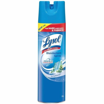 Lysol Disinfectant Spray - For Hard Surface, Home, Soft Surface - Aerosol - 1.19 lb (539 g) - Spring Waterfall Scent - Easy to Use, Antibacterial - 1 Unit SPRING WATERFALL 