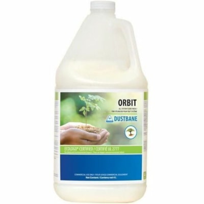 Dustbane Orbit All Systems Floor Finish - For Floor, High Traffic Area - Liquid - 135.3 fl oz (4.2 quart) - 7.5 to 8 pH - Unscented, Low Odor, Phosphate-free, Solvent-free, Durable, Zinc-free, Scratch Resistant, Long Lasting, Slip Resistant, Detergent Resistant, Scuff Resistant, ... - White Bottle -  