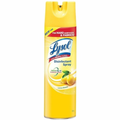 Lysol Disinfectant - For Nonporous Surface, Hard Surface, Multipurpose - Spray, Aerosol - 1.19 lb (539 g) - Lemon Breeze Scent - Odor Resistant, Antibacterial, Easy to Use - 1 Unit LEMON BREEZE 