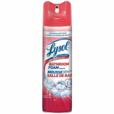 Lysol - Nettoyant pour salle de bains CB763430 - Pour Salle de bain - Mousse, Aérosol, Aérosol - Fraîcheur d'été Arôme - Désinfectant, Anti-bactérien - 1 Unité POUR SALLE DE BAIN 