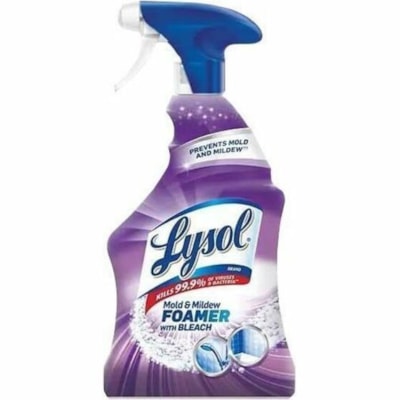 Lysol Mold and Mildew Remover - For Home, Bathroom, Tub, Multi Surface - Ready-To-Use - Spray - 32.1 fl oz (1 quart) - Anti-bacterial, Disinfectant Spray Bottle - 12 LYSOL BLEACH 