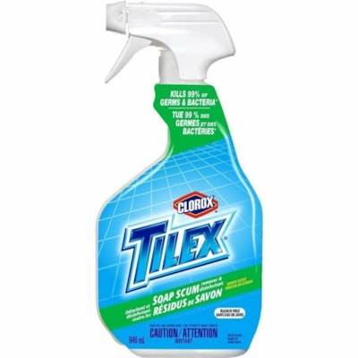 Tilex Soap Scum Remover & Disinfectant? Spray - For Multipurpose - Spray - 946 mL - Lemon Scent - Bleach-free, Non-abrasive, Disinfectant  