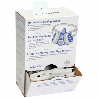 Leader Hygienic Cleaning Wipes - For Equipment, Respirator, Keyboard - Alcohol-free, Individually Wrapped, Pre-moistened - 100 / Unit ALCOHOL FREE MFG PART# 31 