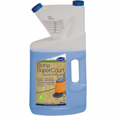 Diversey - Nettoyant pour planchers Bona SuperCourt, 3,78 l - Pour Parquet, Gym, Sol dur en bois - 3,79 L - Caractéristique Arôme - Sans résidus, Facile à utiliser - Bleu 1 GALLON PAIL 