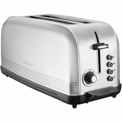 Cuisinart CPT-2500C Toaster - 1500 W - Toast, Bagel, Reheat, Defrost - Silver, Stainless Steel  