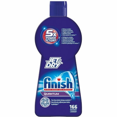 Finish Quantum Dishwashing Detergent - For Dish, Glass, Utensil - 16.9 fl oz (0.5 quart) - Blue - Bottle - 1 Unit FINISH QUANTUM DRYING/RINSE AG 500ML