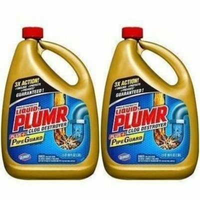 Liquid-Plumr Full Clog Destroyer - For Multipurpose - Gel - 77.8 fl oz (2.4 quart) - Original Scent Width - Jug 2.37L  HEAVY DUTY 