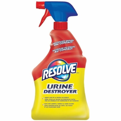 Resolve Urine Destroyer - For Carpet, Fabric, Surface, Hard Surface, Tile, Wood - Ready-To-Use - Spray - 32 fl oz (1 quart) - Spray Bottle - 6 / Pack SPRAY 