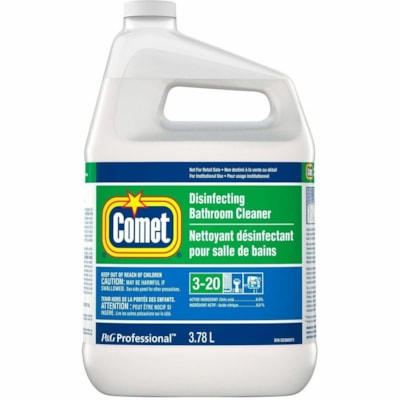 Comet - Nettoyant pour salle de bains 3700048809 - Pour Salle de bain, Surface - Prêt à l'emploi/concentré - Liquide - 3,70 L - Agrume Arôme - Non irritant, Désinfectant, Biodégradable, Sans phosphate Flacon pulvérisateur - 3 / Étui CLOSED LOOP 