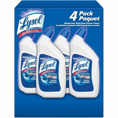 Lysol Toilet Bowl Cleaner - For Toilet Bowl, Toilet - 946 mL - Disinfectant, Deodorize, Easy to Use Bottle - 4 / Case  