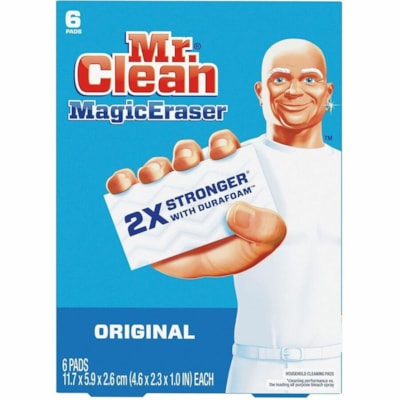 Mr. Clean - Effaceur magique Original coussins nettoyants, emb. de 6 - Pour Polyvalents, Multisurface - Prêt à l'emploi - Coussin - Rigide - Blanc - 6 / boîte EMBALLAGE DE 6 