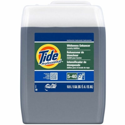 Tide Pro Line Whiteness Enhancer - Laundry Additive - For Commercial, Industry, Linen, Laundry - Concentrate - 18.93 L - Phthalate-free, Triclosan-free - 1 Unit 18.9L  CONCENTRATED LIQUID WHITENESS ENHANCER LIQUID