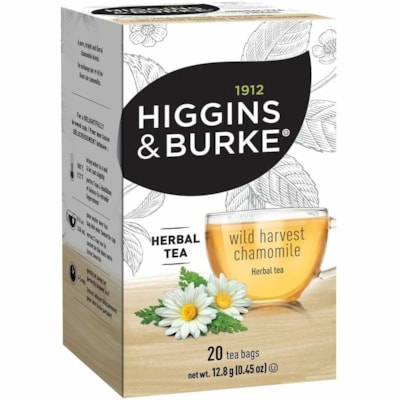 Higgins & Burke Naturals Tea Herbal Tea - Herbal Tea - 0 oz (0.60 g) - Kosher - 20 / Box WRAPPED EACH TEA BAG TAGGED 
