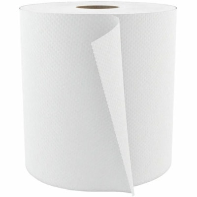 Cascades PRO Roll Paper Towel - 1 Ply - White - Fiber - 6 / Box 800'  6 RLS  WHITE 