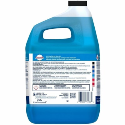 Cascade Professional All-Temp Fast Dry Rinse Aid - For Commercial, Dishwasher - Concentrate - 3.70 L - Quick Drying - 2 / Case 3.76L  7-06  CLOSED LOOP 