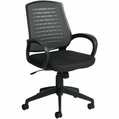 Offices To Go Java | High Back Tilter - Black Fabric Seat - Gray Back - Black Frame - Medium Back - 5-star Base - Gray - Armrest HIGH BACK MESH BACK 