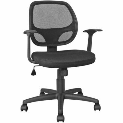 Horizon A-92 Low Back Simple Student Mesh Tilter - Black Foam, Fabric Seat - Black Mesh Fabric Back - Low Back - 5-star Base - Armrest MESH FABRIC ASSEMBLY REQUIRED 