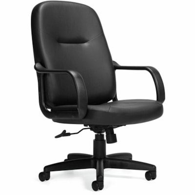 Offices To Go Annapolis | High Back Luxhide Tilter - Luxhide, Bonded Leather Seat - High Back - 5-star Base - Black HIGH BACK TILTER LUXHIDE BONDED LEATHER  BLACK