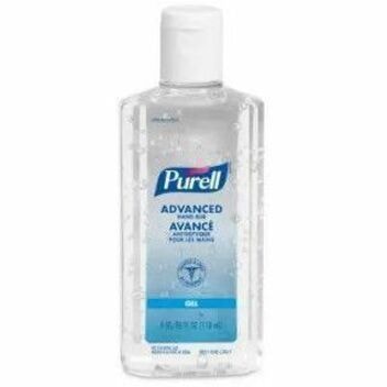 PURELL® Advanced Gel désinfectant pour les mains - Sans parfum Arôme - 118,20 mL - Bouteille à couvercle rabattable Dsitributeur - Tue les germes - Main, Habillage - clair - Sans colorant - 24 / Étui PURELL 