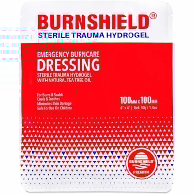 Burnshield - Bandage de gaze L901111 - 4 po (101,60 mm) Largeur x 4 po (101,60 mm) Longueur - Blanc cassé - Mousse - 1 / Unité 10CM X 10CM (4" X 4") 
