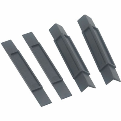Victor - Supports d'empilage - largeur de 0,5 po (12,70 mm) x profondeur de 0,5 po (12,70 mm) x hauteur de 4,5 po (114,30 mm) - Empilable - Plastique - Noir - 4 / jeu 12502 KORR  4/JEU  PLASTIQUE 
