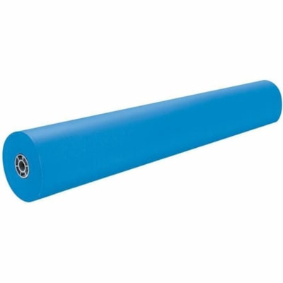 Pacon® - Papier beaux-arts ArtKraft - 36 po (914,40 mm) x 1000 pi (304,80 m) - 48 lb (21772,43 g) Poids de Base - Heavyweight, Résistants, Résistant aux déchirures, Sans acide, Recyclable - Bleu Brite - 1 Rouleau DOUBLE 36PO LARGEX1000PI LONG 50966-ABBOTSFORD SCHOOL DIST.